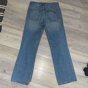 Old Navy Blue Straight Jeans Vintage-Inspired Wash